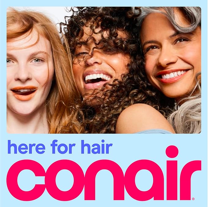 Conair Bonnet Hair Dryer | Hands-Free Drying for Fine, Medium, Thick, Curly, and Textured Hair, White, HH320L