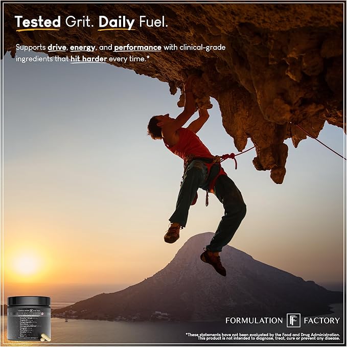 Formulation Factory Self Obsessed Maxxed Male Support - PrimaVie Shilajit, KSM-66 Ashwagandha & 200:1 Tongkat Ali Extract - Advanced Vitality & Drive Complex - 360 Capsules, 6 Month Supply