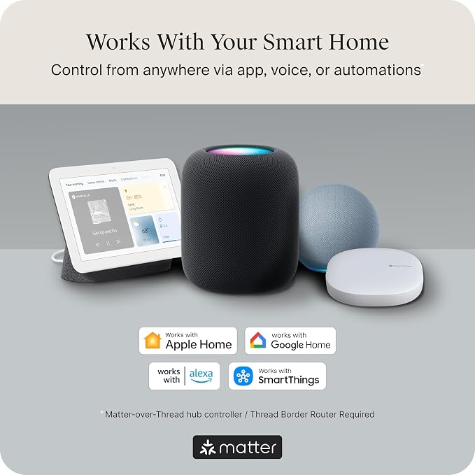 Level Bolt Smart Deadbolt - Make Your Lock Smart Without Changing Keys or Hardware - Matter-Over-Thread - Keyless & Remote Access via Apple, Alexa, Google Home, SmartThings