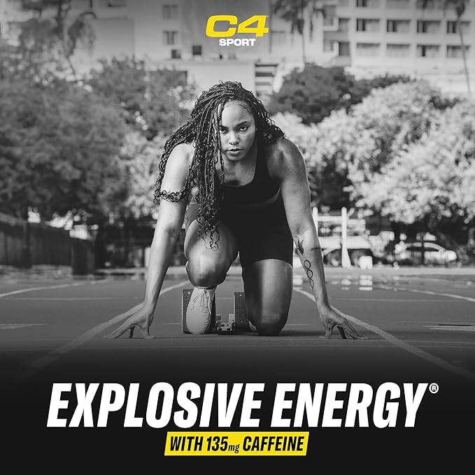 Cellucor C4 Sport Pre Workout Powder Watermelon - NSF Certified for Sport + Preworkout Energy Supplement for Men & Women - 135mg Caffeine + Creatine Monohydrate - 30 Servings