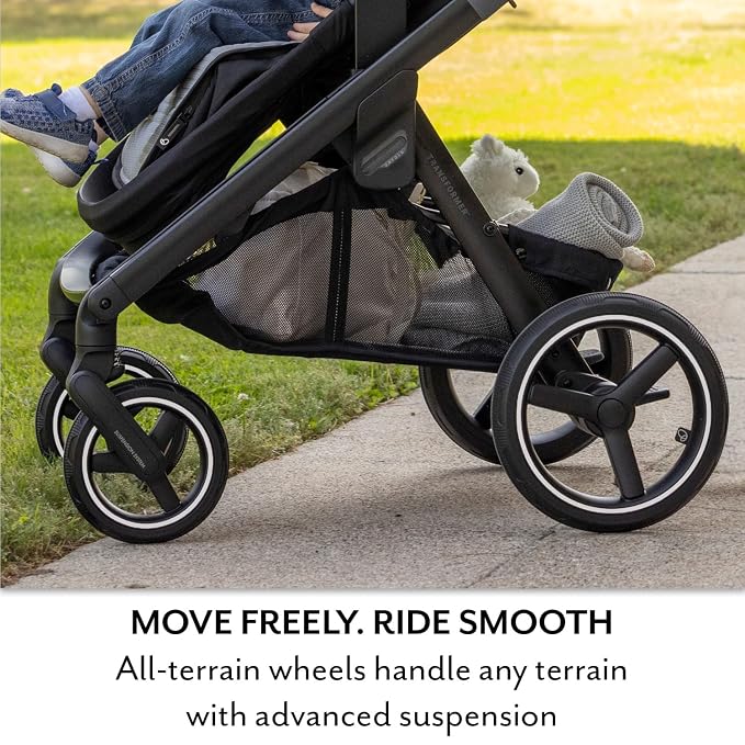 Evenflo Transformer Stroller to Wagon Travel System Featuring LiteMax NXT Infant Car Seat (Fog Gray)