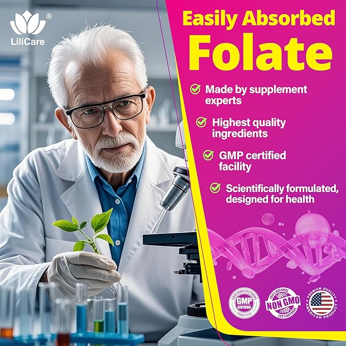 L-MethylFolate 15mg 7.5mg & B12 1000 mcg Gummies, Methylated B Complex + TMG, Magnesium, Choline - Active 5-MTHF(B9) + Methyl B12, B6, Multivitamin - Support Methylation, Cognition, Mood, Sugar Free
