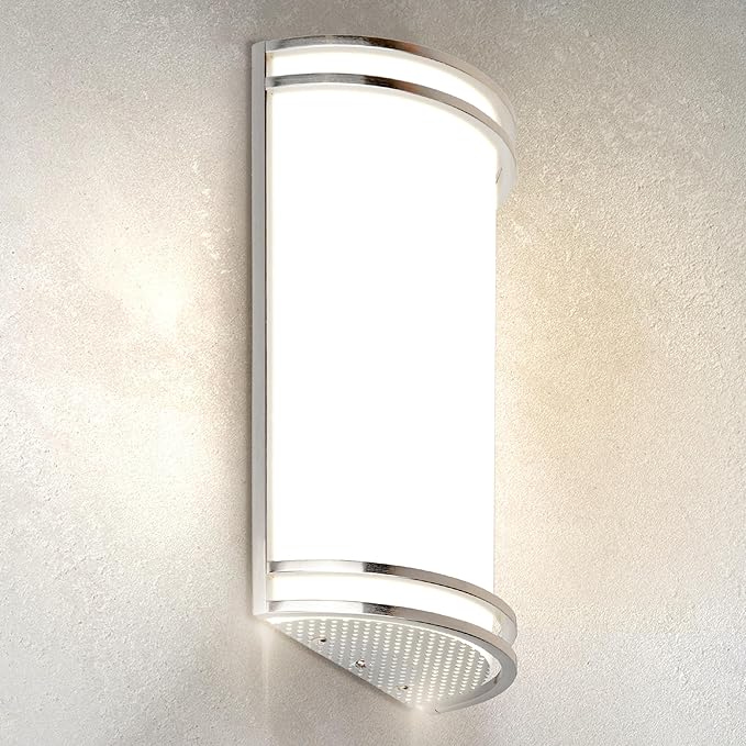 ASD Indoor LED Wall Sconce Lights - 14 Inch 20W Brushed Nickel Modern LED Wall Sconces Hardwired - ETL Dimmable 3000K 4000K 5000K Adjustable Sconce Light Fixture for Bedroom, Hallway