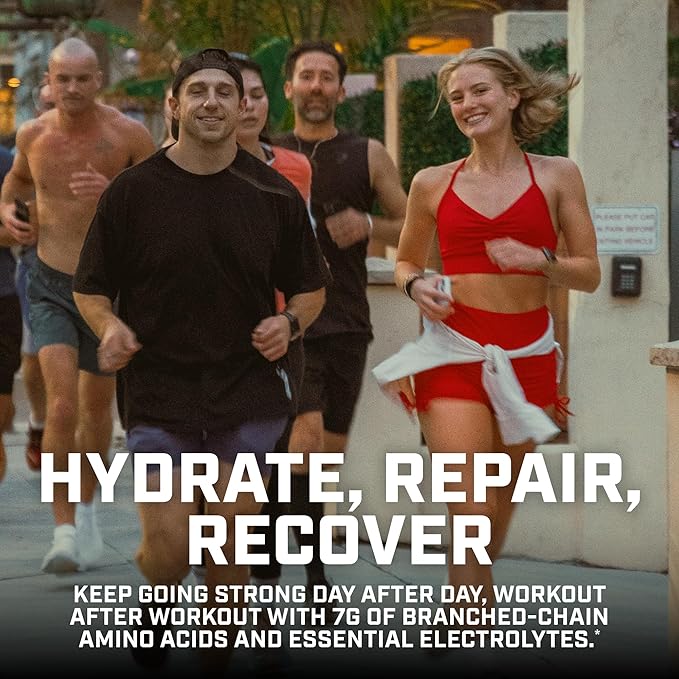 Xtend Original BCAA Powder, 7g BCAAs and 2.5g L-Glutamine for Muscle Recovery Hydration and Lean Muscle, Sugar Free Intra and Post Workout Drink with Electrolytes, Watermelon Explosion, 30 Servings