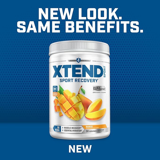 Xtend Sport BCAA Powder Mango - Electrolyte Powder for Recovery & Hydration with Amino Acids - 30 Servings