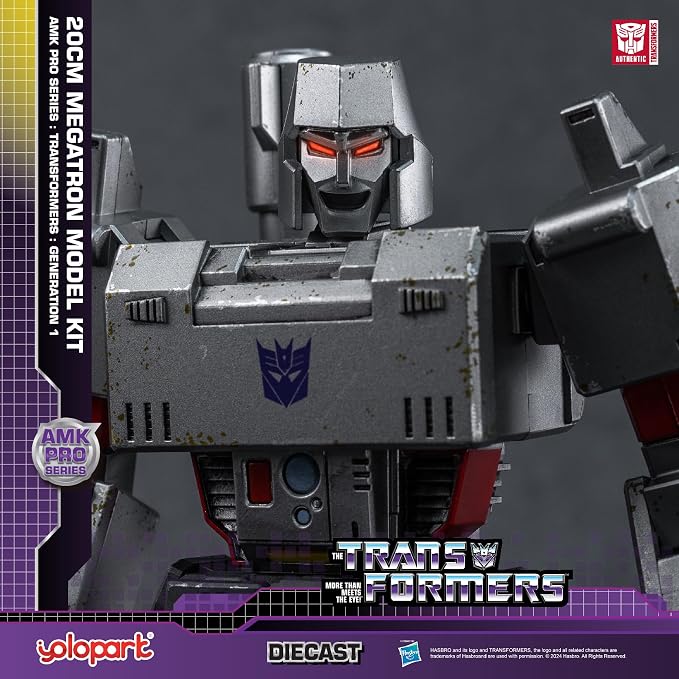 YOLOPARK Megatron Transformer Toy,7.87 Inch Transformers G1 Megatron Action Figure with Upgraded Weaponry,Highly Articulated Collectible Transformer Toys for Ages 15 and Up,No Converting