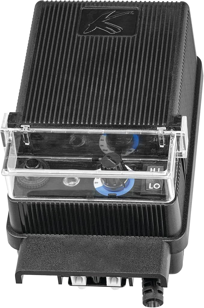 Kichler Standard Series 60W Transformer in Black, Low Voltage Power Supply for 12V Lighting Systems, 15E60BK