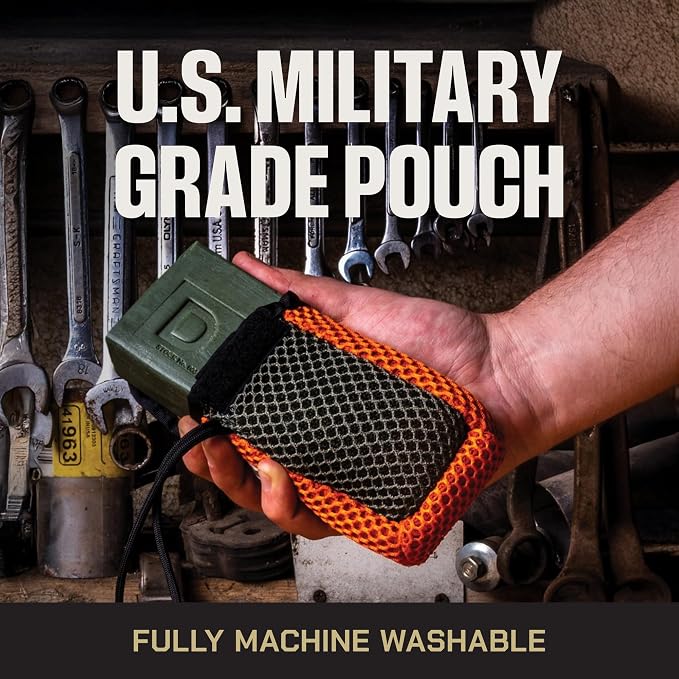 Duke Cannon Supply Co. Tactical Scrubber | U.S. Military-Grade Soap Pouch | Dual-Mesh Design for Hands & Feet | 550 Mil-Spec Paracord | Durable and Versatile for Home, Outdoor, or Field Use, 2 Pack