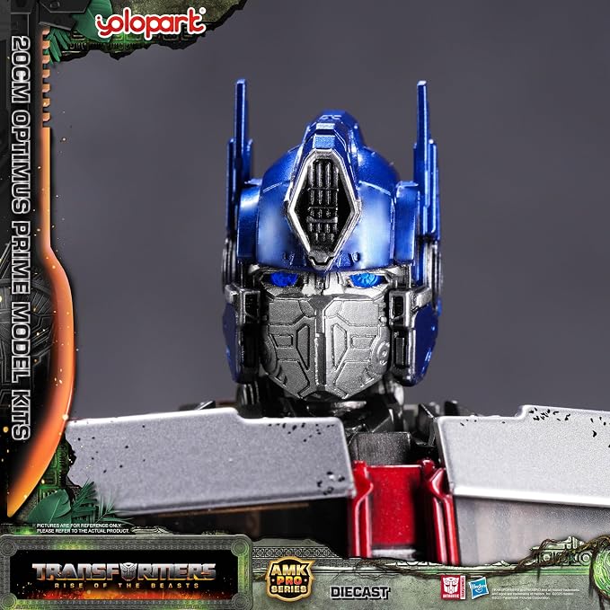 YOLOPARK Optimus Prime Transformers Rise of The Beasts Action Figure with Upgraded Weaponry- Diecast Version,7.87 Inch Highly Articulated Transformer Toys for Ages 15 and Up,No Converting