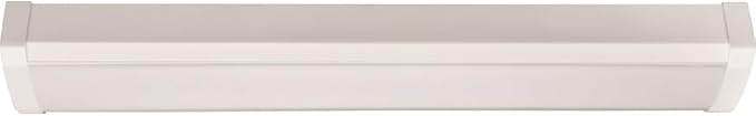 Lithonia Lighting 4 Foot LED Light Fixture, Low-Profile Linkable LED Wraparound Flush Mount Ceiling Light, Adjustable Lumens, Selectable White Color, 120V, 48-Inch (FMLWL LNK 48 ALO4 8SWW2)