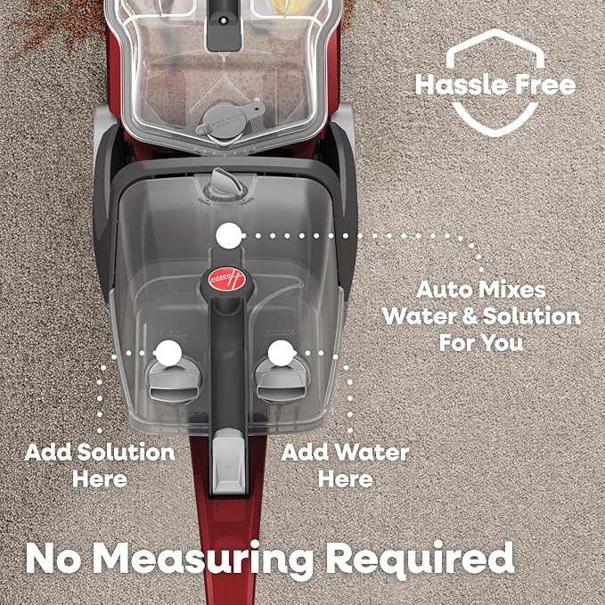 Hoover PowerScrub Deluxe Carpet Cleaner Machine, Deep Cleaning Carpet Shampooer Machine, SpinScrub Brushes, HeatForce Drying, Pet & Upholstery Tools, Pair with Hoover Carpet Cleaner Solution
