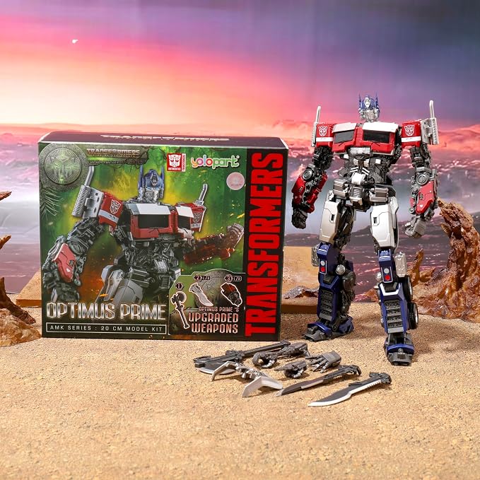 YOLOPARK Optimus Prime Transformers Toys Rise of The Beasts Action Figures,7.87 Inch Highly Articulated Transformer Toys for Kids Ages 8 and Up,No Converting