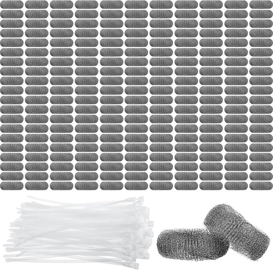 200 Pack Washing Machine Lint Traps for Washing Machine Hose Stainless Steel Lint Snare Traps Washer Lint Catcher Mesh Washing Machine Filter with Cable Ties for Washer Sink Drain Hose