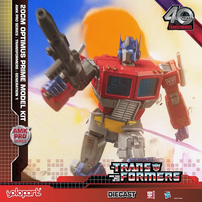 YOLOPARK Transformers Toys Optimus Prime, 7.87 Inch Transformers G1 Optimus Prime with Upgraded Weaponry,Highly Articulated Collectible Transformers Action Figure for Ages 15 and Up,No Converting
