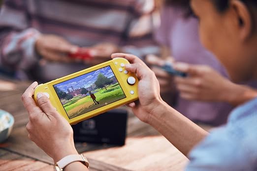 Nintendo Switch Lite Handheld Gaming Console - Yellow (HDH-001) (Renewed)