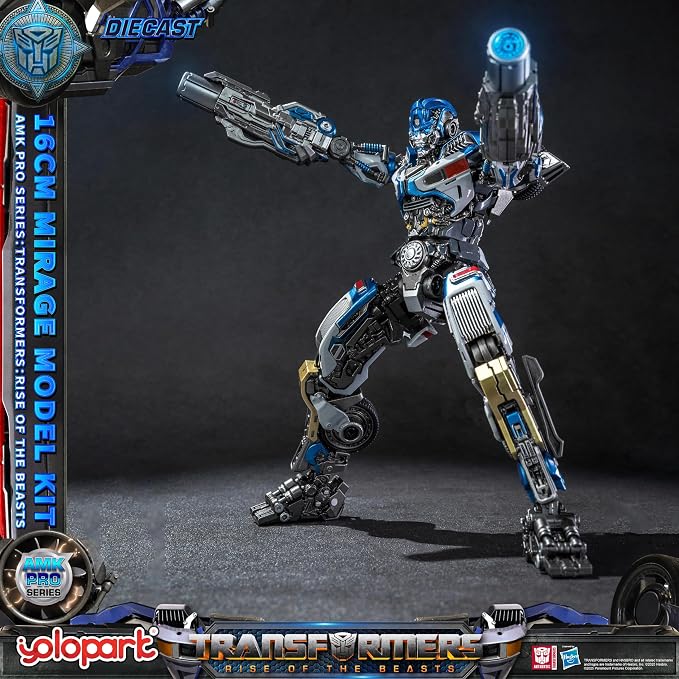 YOLOPARK Mirage Transformer Toys,AMK PRO Series Transformers:Rise of The Beasts Action Figure,Highly Articulated 6.3 Inch Model Kit for Ages 15 and Up,No Converting