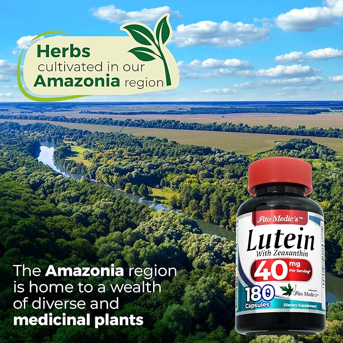 FITO MEDIC'S Lab Lutein Supplement with Zeaxanthin, 180 Capsules, Botanical Formula