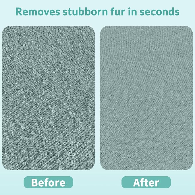 Deep Cleaner Pro Pet Hair Remover-Special Cat Hair Remover Multi Fabric Edge and Carpet Rake Scraper by LINTPLUS-Dog Hair Remover for Rugs,Couch & Pet Towers-Easy to Every Hair!