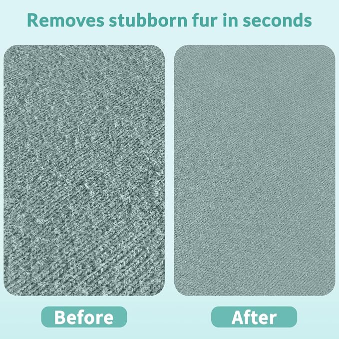 Deep Cleaner Pro Pet Hair Remover 3-Pack - Multi-Surface Carpet Rake & Scraper Tool for Dog & Cat Hair on Rugs, Couches, Pet Towers, Car Seats - Reusable, Battery-Free, Reusable Travel-Size