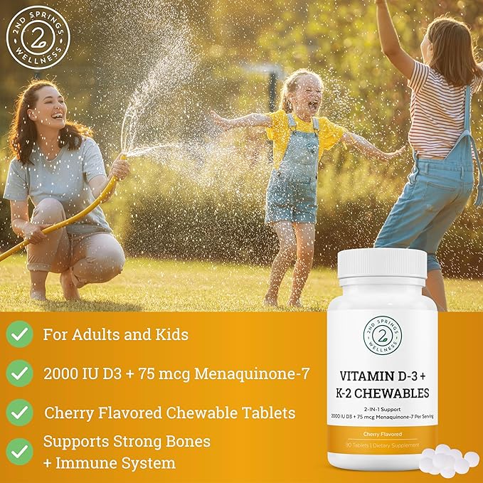 Ensemble de Gommes à Mâcher Complexe Adaptogène & Vitamine D3+K2