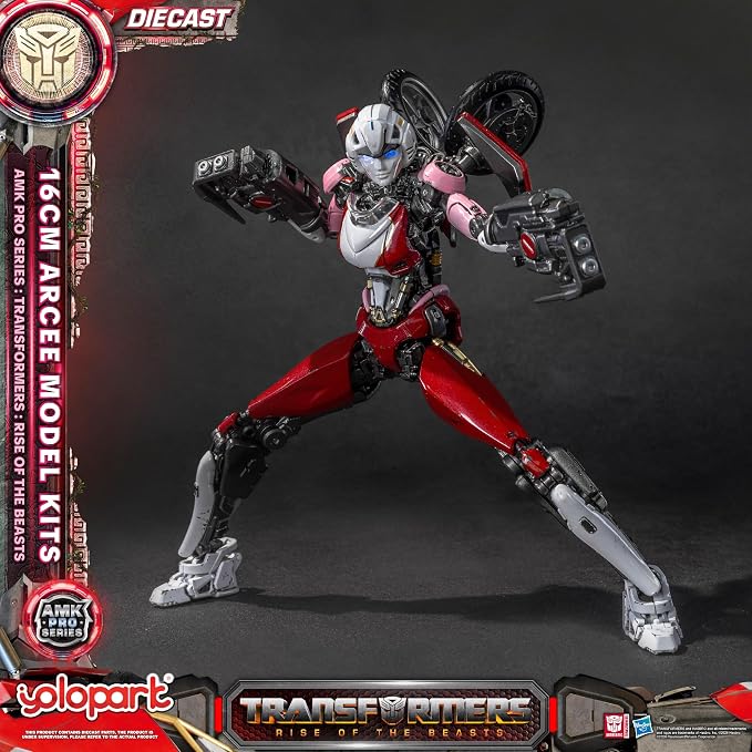 YOLOPARK Transformers Rise of The Beasts Acree Action Figure - Diecast Version,AMK PRO Series 5.9 Inch Highly Articulated Transformer Toys for Ages 15 and Up,No Converting