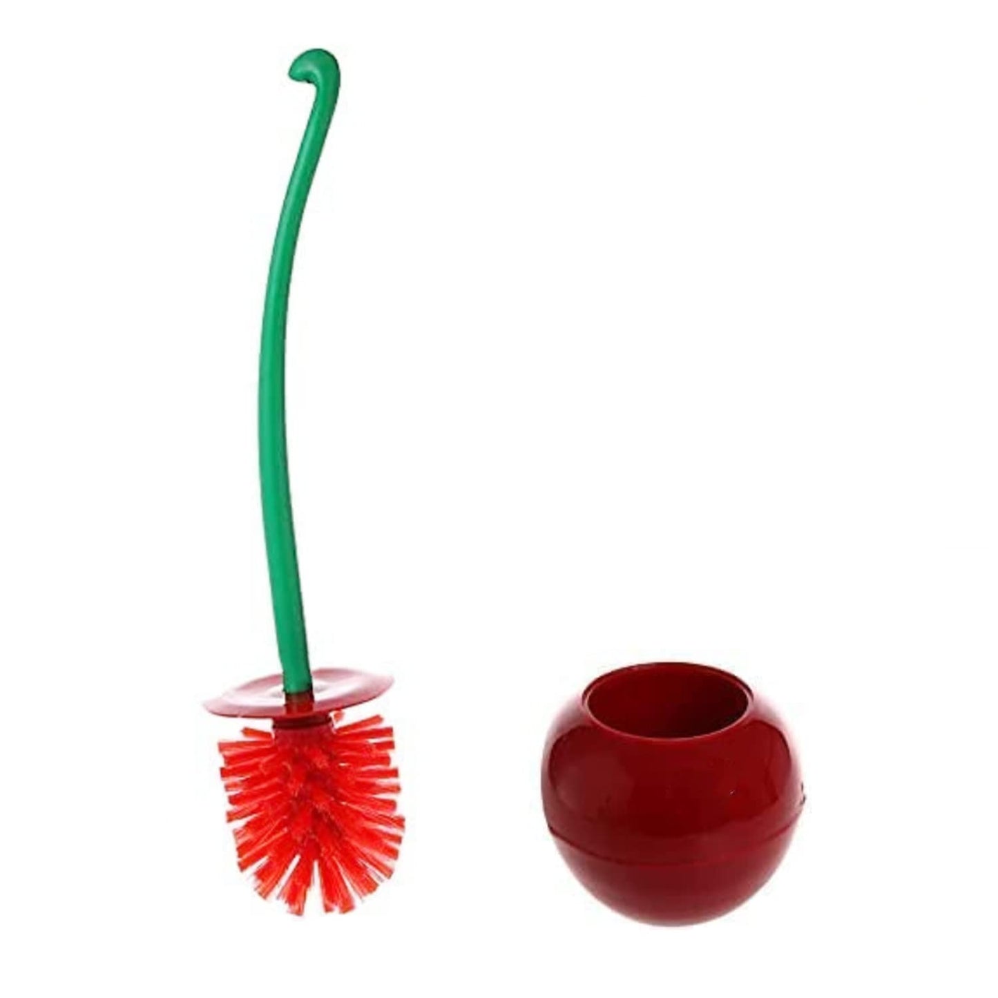 Cherry Shape Toilet Brushes with Holder Bowl Long Handle Household Bathroom Cleaning Tool Cleaner and Base for Storage Organization