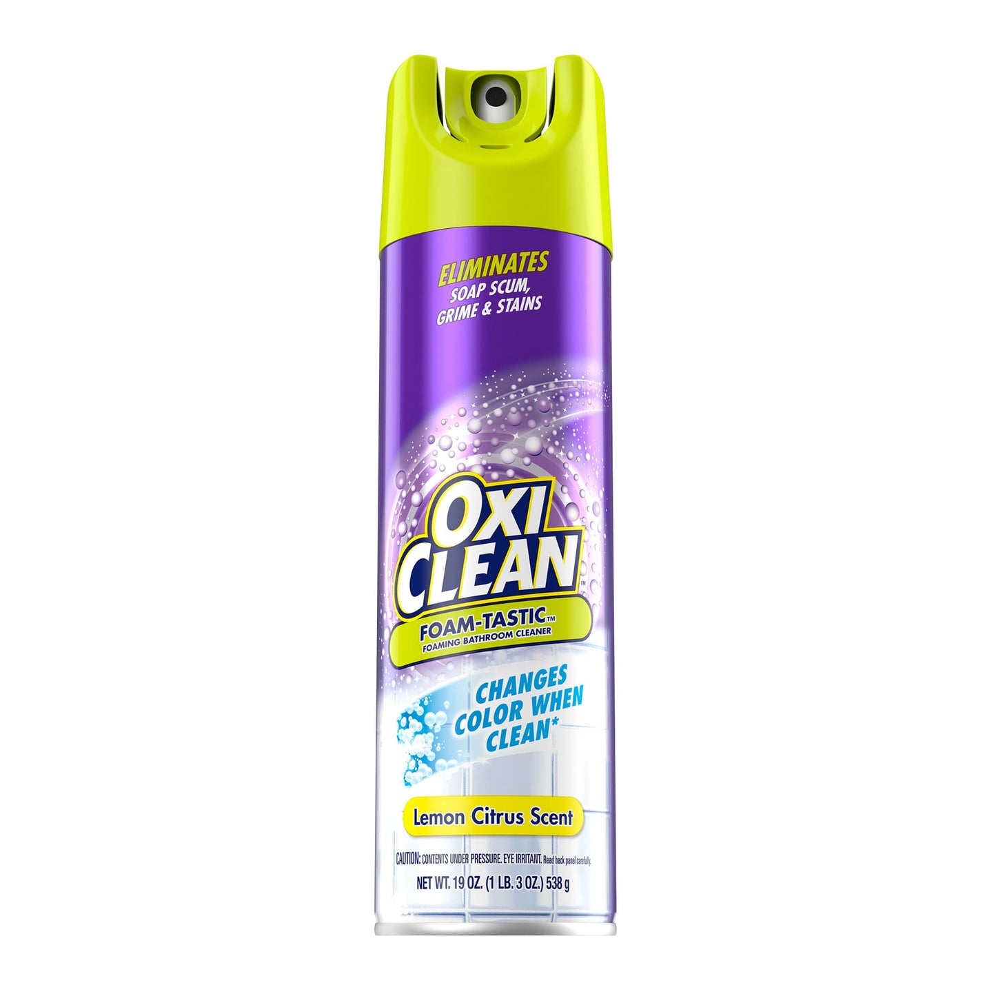 Kaboom OxiClean Foam-Tastic™ 泡立つ浴室用洗剤 シトラスの香り 石鹸カス、水垢、汚れを除去 19オンス スプレー缶