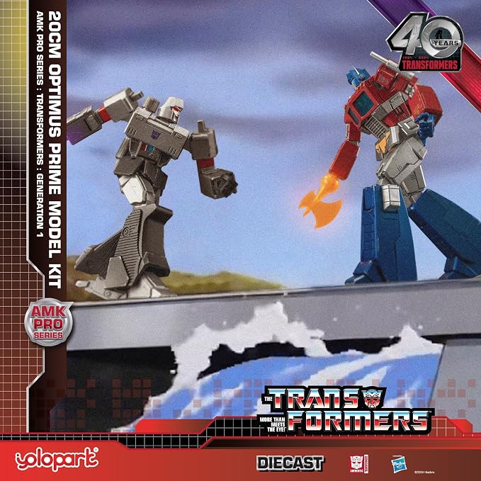 YOLOPARK Transformers Toys Optimus Prime, 7.87 Inch Transformers G1 Optimus Prime with Upgraded Weaponry,Highly Articulated Collectible Transformers Action Figure for Ages 15 and Up,No Converting