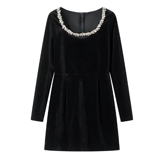 Robe fleurie en strass