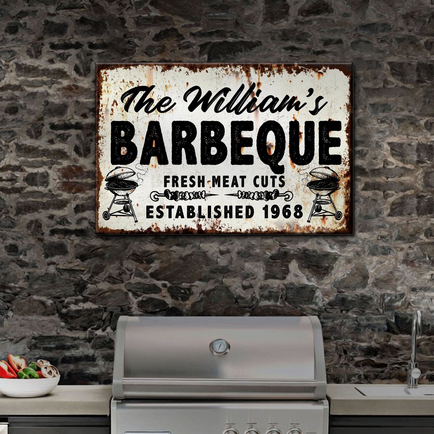 BBQ Sign IV