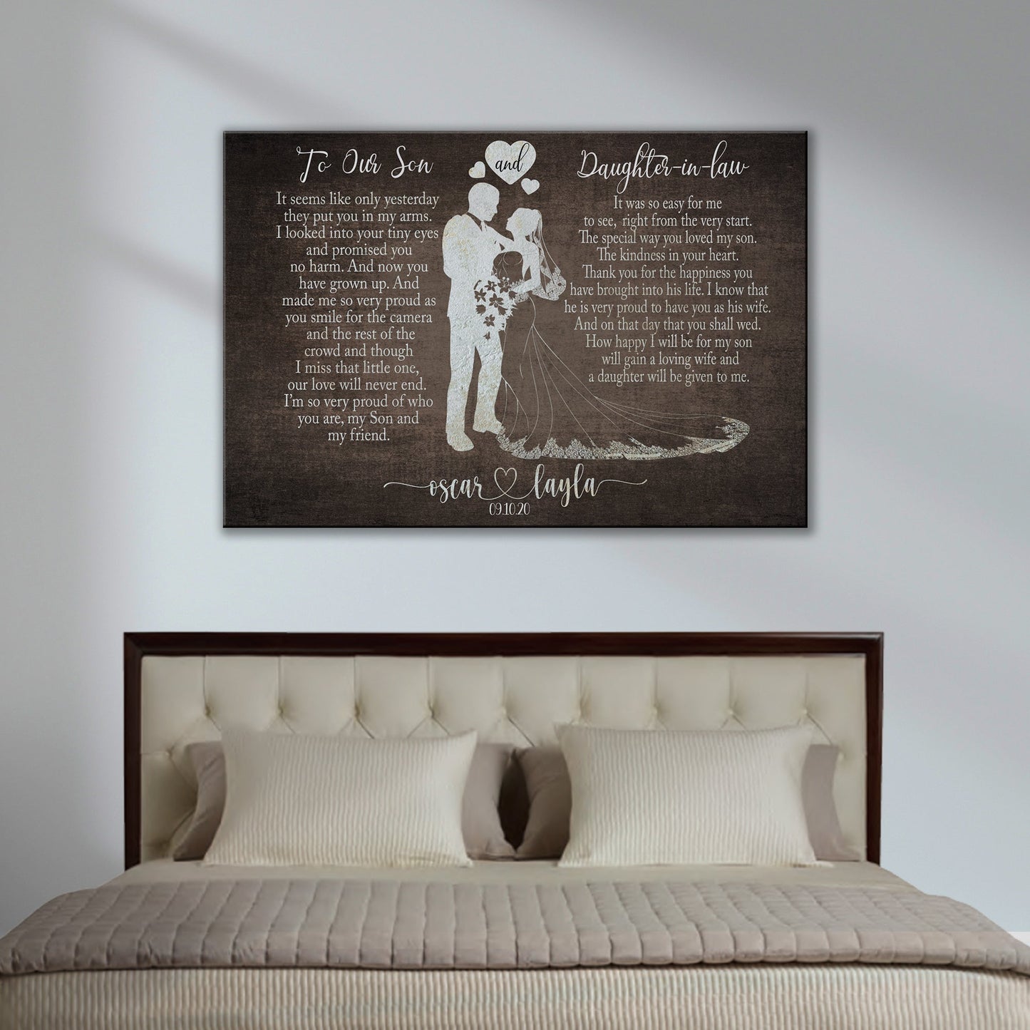 To My Son and Daughter In Law Sign