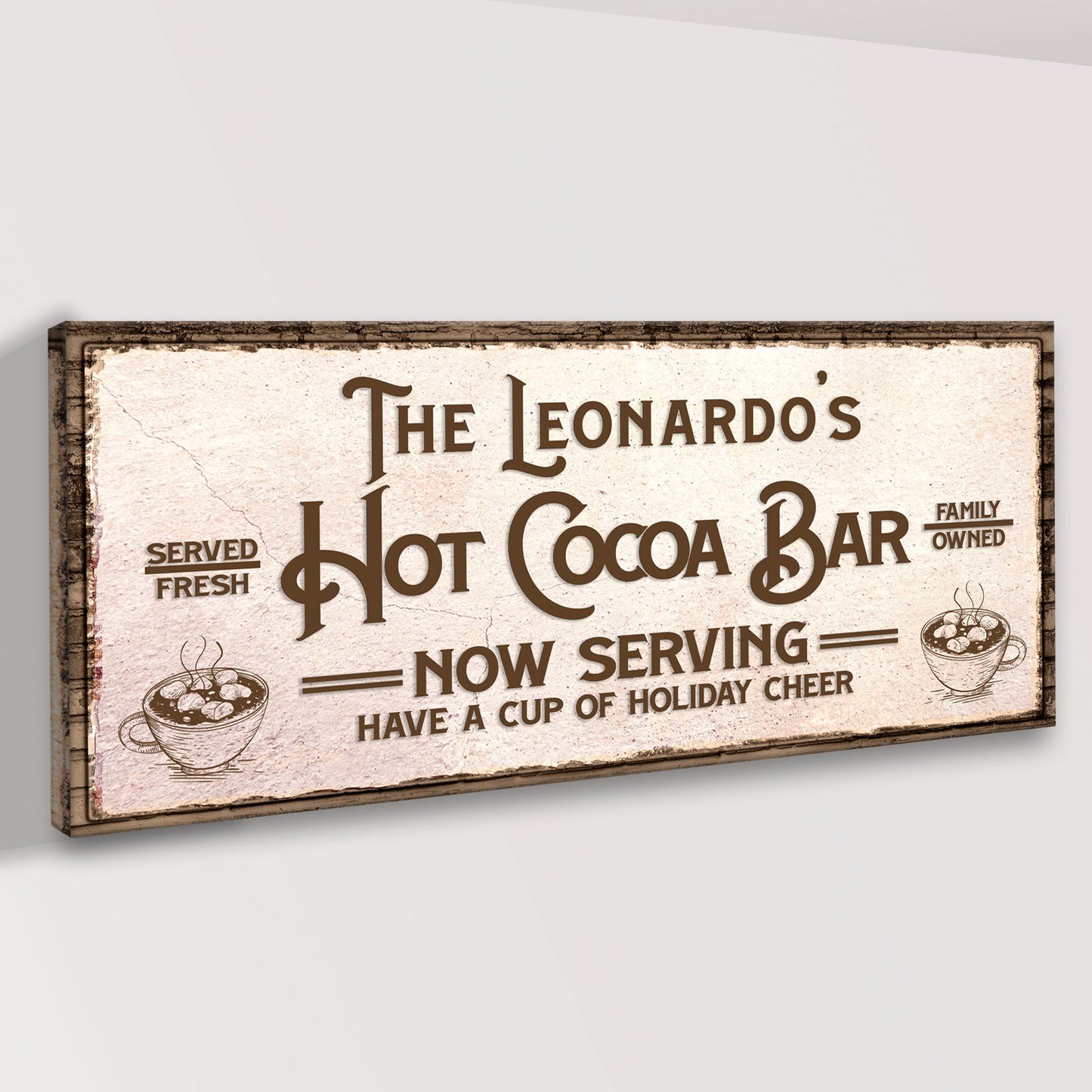 Have A Cup Of Holiday Cheer Hot Cocoa Bar Sign