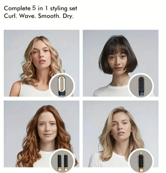 Fer à Cheveux Multi-Fonctions 5-en-1 et Fer à Friser