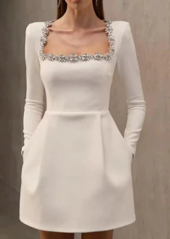 Robe fleurie en strass
