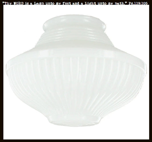 Traditional Milk Glass Replacement Globe