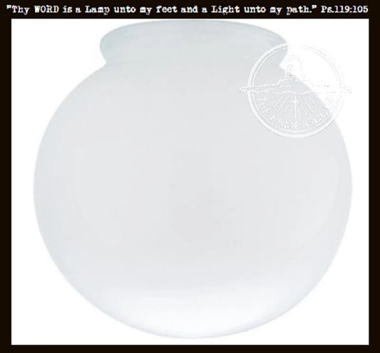 6" Milk Glass Replacement Globe